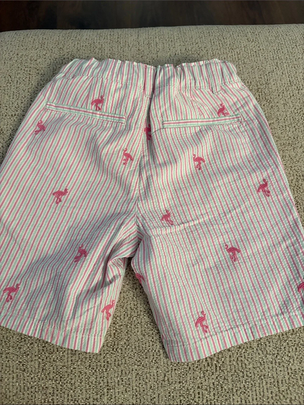 Gymboree Kids Pink Polo Shirt 8 with Mint Stripe with Matching Shorts 7